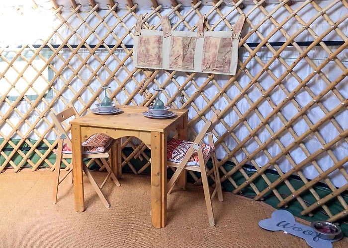 \'Villager\' The Yurt At Pentref Luxury Camping